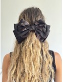 Barrette noeud noir