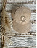 Casquette C beige claire