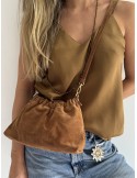 Sac en cuir camel