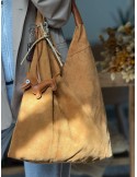 Sac camel en nubuck