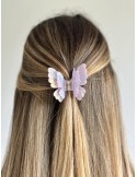 Barrette papillon lila