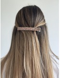 Barrette à paillettes rose gold